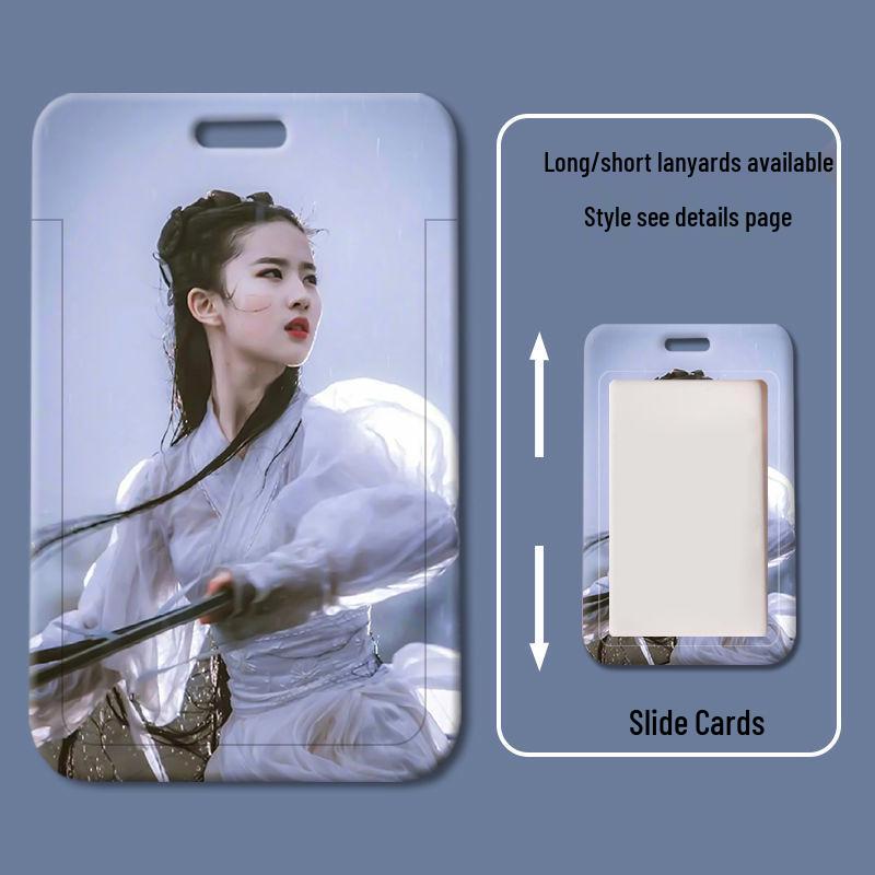 Liu Yifei Slide Cover ID Card Holder for Students & Professionals