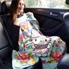 1pc. Hello Kitty Floral Butterflies Home Office Outdoor Blanket Gift Ideaz0411202