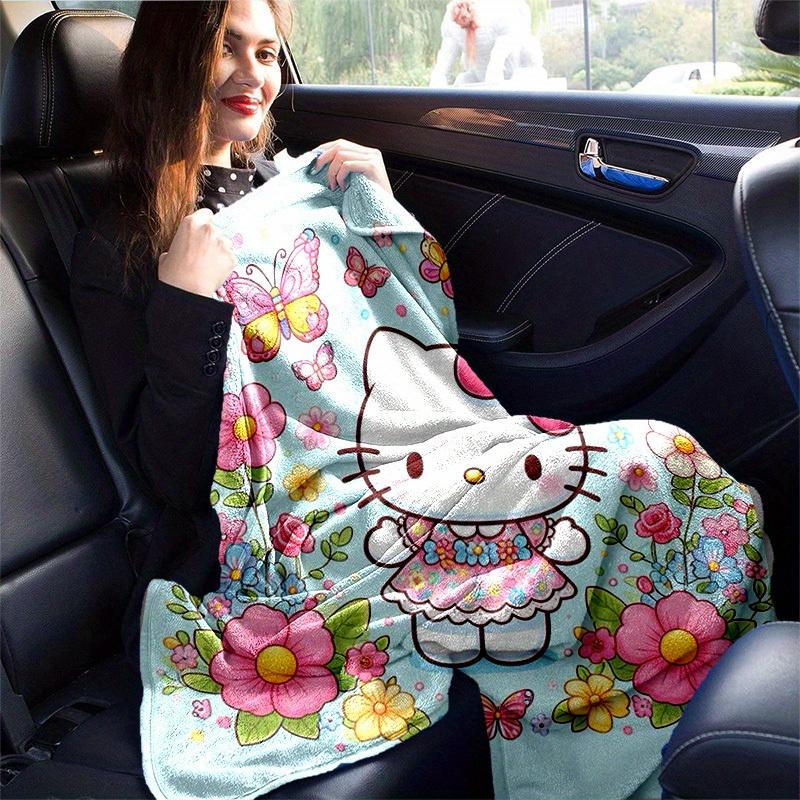 1pc. Hello Kitty Floral Butterflies Home Office Outdoor Blanket Gift Ideaz0411202