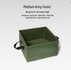 Foldable Square Water Bucket with Large Capacity - Portable Travel Storage for Tableware and Toiletries.