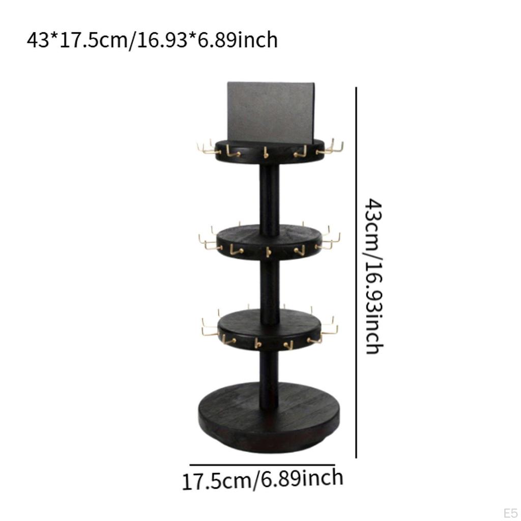 3 Tier Wooden Jewelry Display Stand for Bracelets And Bangles