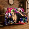 Classic Anime One P-Piece Cartoon Zoro Soft Flannel Throw Blanket,Cozy Blanket for Bed,Couch,Sofa,Bedroom,Living Room,Travel