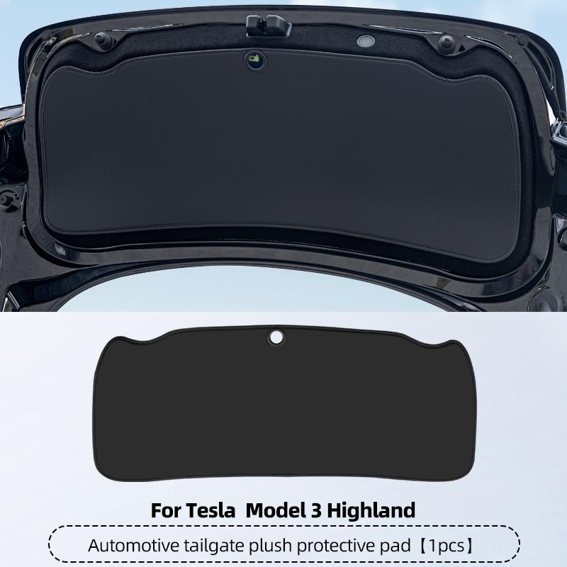 For Tesla Model Y Juniper Model 3 Highland Trunk Tailgate Protection Pad Rear Trunk Door Leather Anti Fouling Protection Pad