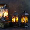 Halloween Simulation Flame Lanterns, Small Oil Lamps, Decorative Props, Bar Scene Arrangement, Tabletop Ornaments, Three-dimensional