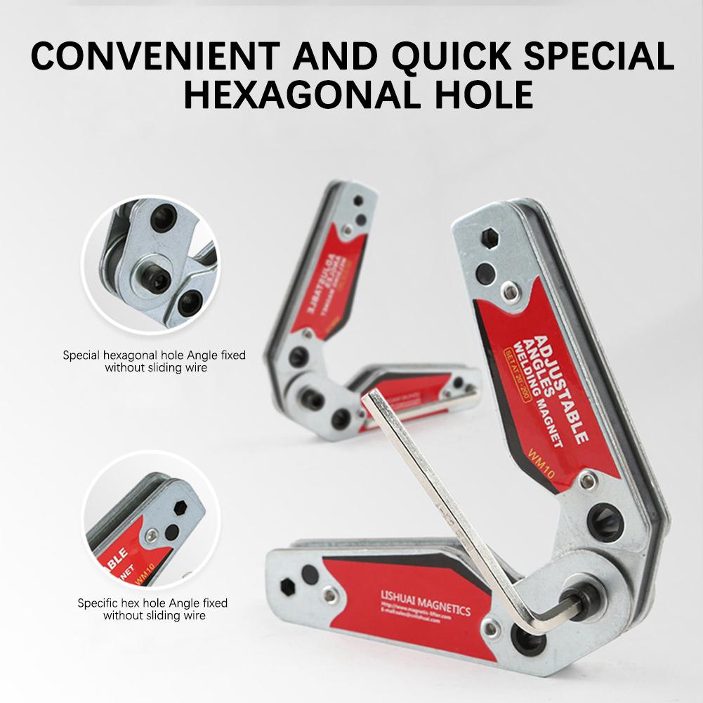 20°-200° Einstellbare Schweißmagnete Klemme Leistungsstarke Magnete Tragbar Für Professionellen Schweißer Hobbyist