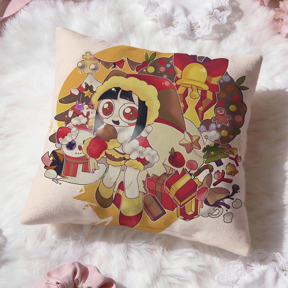 La Fantastica Copricuscino del Circo Digitale Comfort Premium Copricuscino Reversibile - Design Due in Uno per Qualsiasi Stanza e Interno Auto