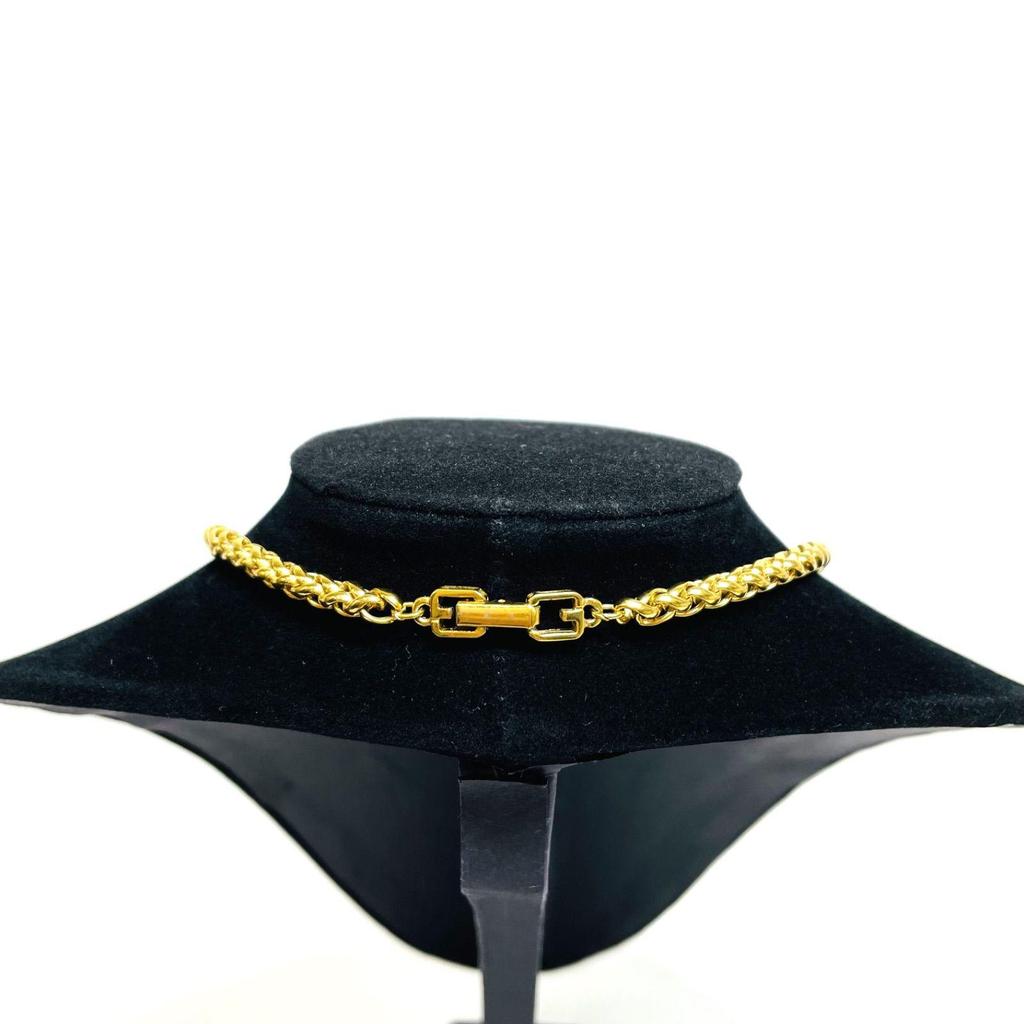 Used [AB Rank] GIVENCHY Necklace Chain Gold Color (57575)