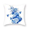 Blue Mandala Flower Geometric Print Pillowcase Living Room Sofa Bedroom Car Office Cushion Cover Home Decoration Ornament
