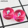 Acrylic Ear Plugs Gauges, Double Flared Ear Tunnels Body Piercing Jewelry for Ear Stretching, 2PCS Fashion Ear Expanders for Wom