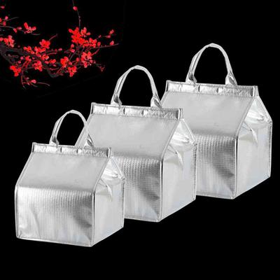 1 Stück Faltbare Multifunktions-Kuchen-Isolierbeutel Wasserdichte Aluminiumfolie Kühlertasche Thermobox Haushaltsküche Liefertasche