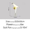 Parrot Wall Lamp Plastic Bird Sconce Light For Bedside Loft Bedroom Study Foyer Dining Room