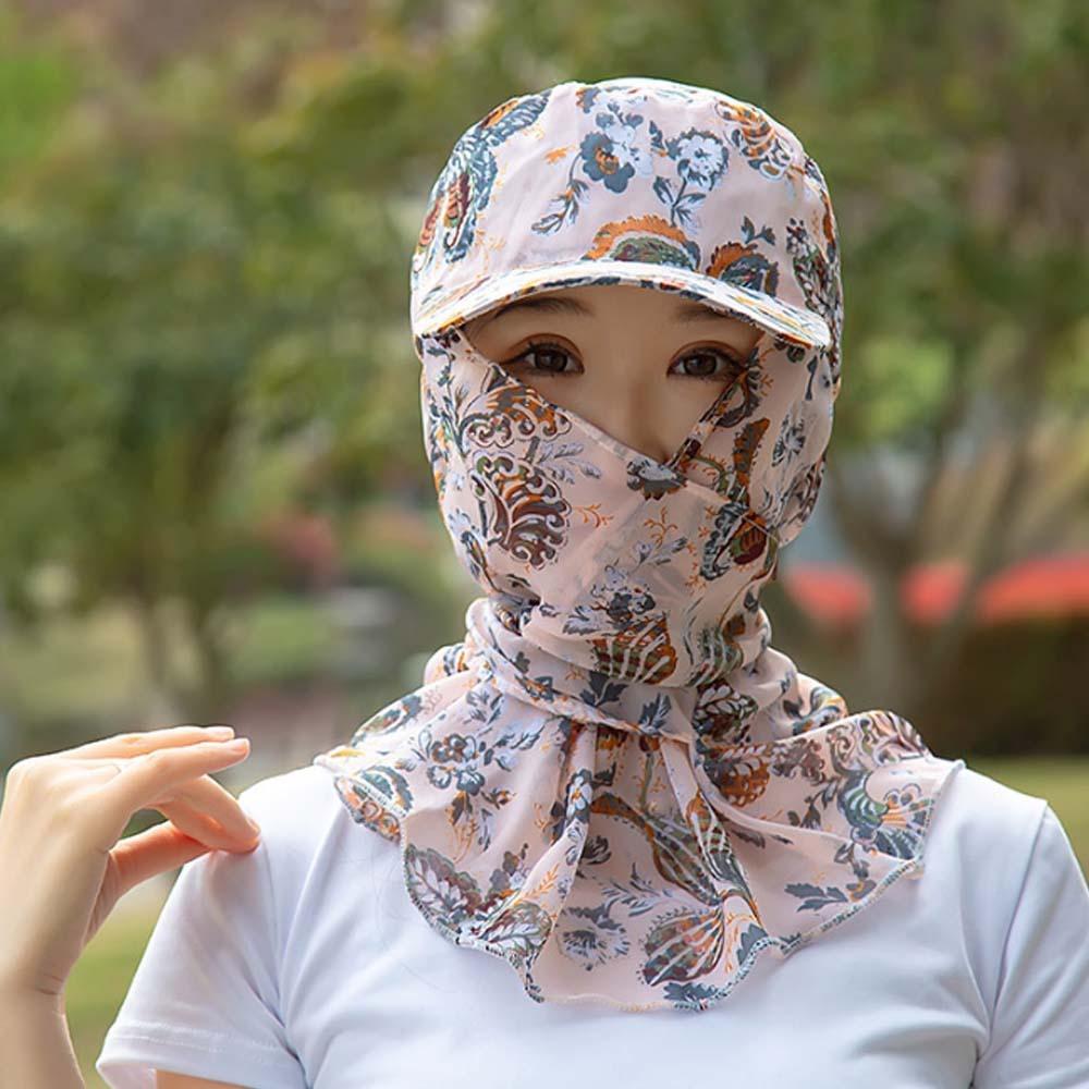 Breathable Picking Tea Hat Portable Neck Protection Hat Anti-UV Sunshade Shawl Cap  Travel