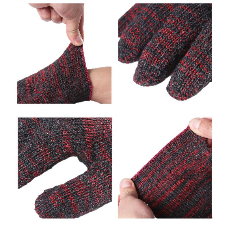 Durable, Thickened Yarn Work Gloves: Wear-Resistant, Dirt-Resistant Cotton for Repair & Construction