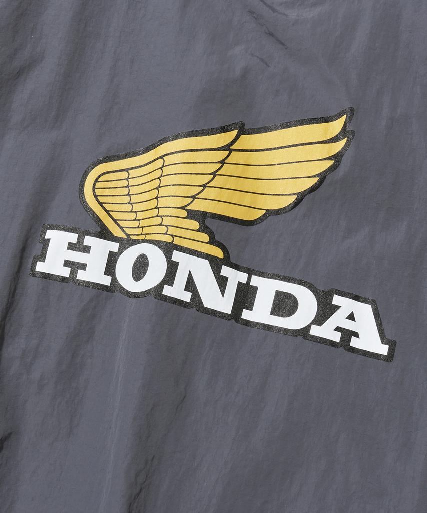 PHYPS MOTORCYCLE Vintage Logo Speed Track Nylon Long Sleeve Charcoal