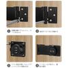 LOYELEY Dial Lock for Sliding Door, 180°, Black