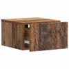 Wall Mounted Nightstand Reclaimed Wood Look 49 x 34.5 x 20 cm