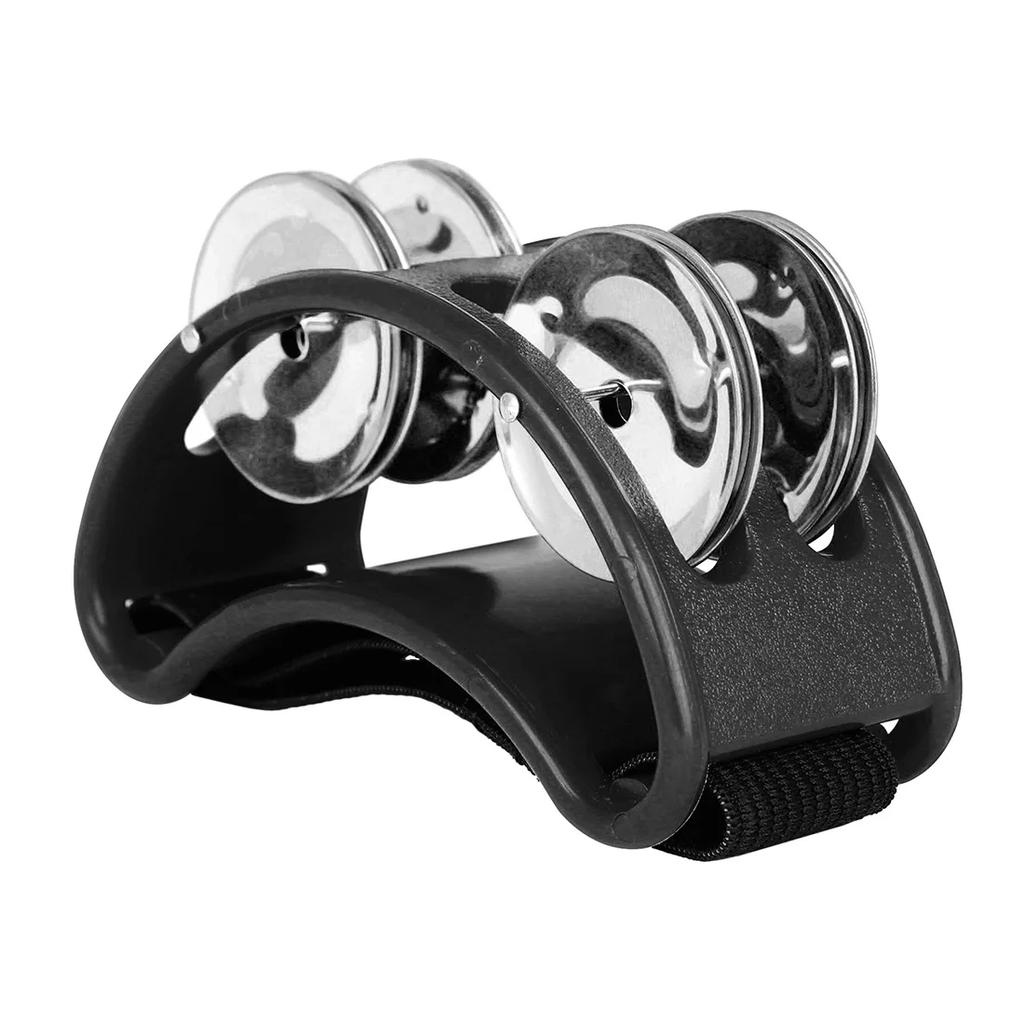 Foot Tambourine Musical Instrument Percussion Foot Drum Foot Shaker Musical Instrument for Singer Guitar Players KTV Party