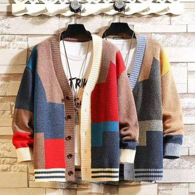 Brand Luxury Fashion Knit Cardigans Sweater Men Top Grade New Autumn Winter Designer Casual Trendy Coats Jacket Men Clothes