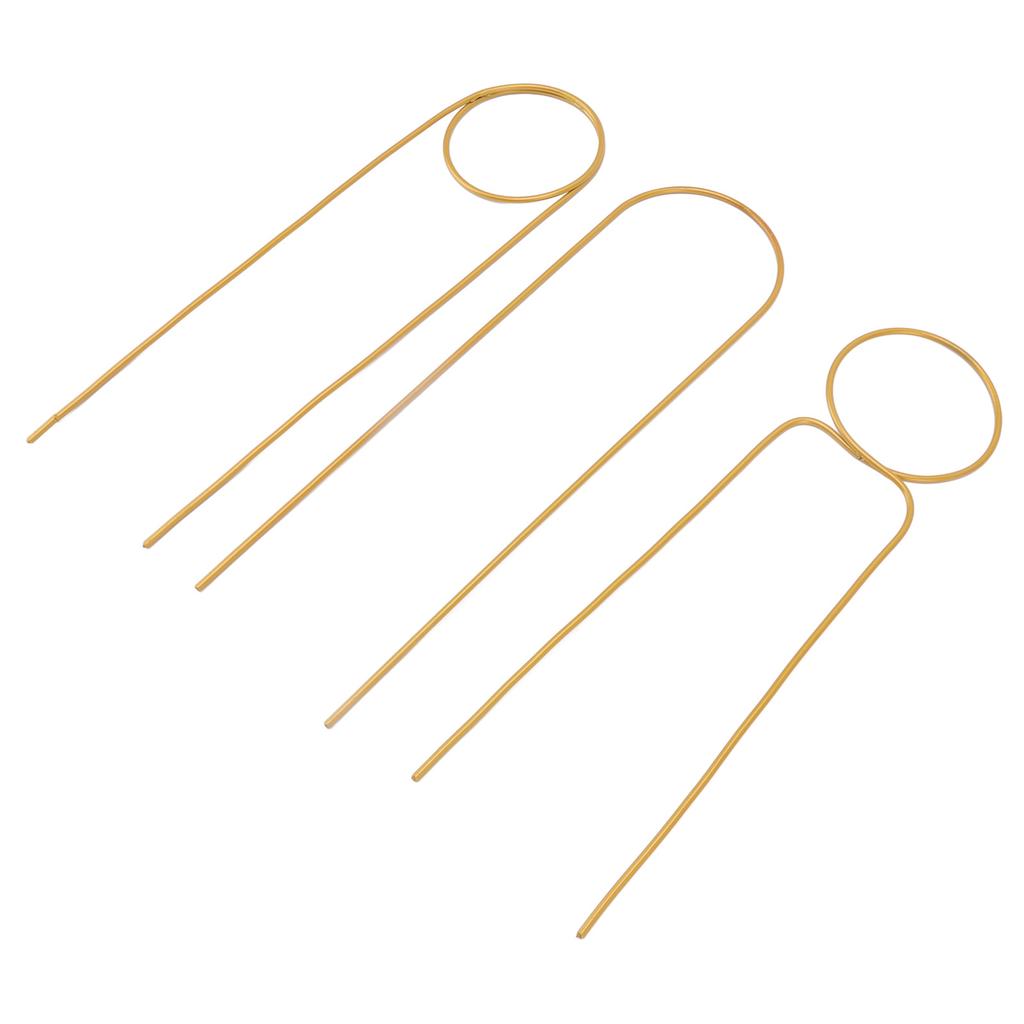 3 Pcs Plant Trellis 40cm Wrought Iron Metal Plant Climbing Trellis Indoor Green Plant Potted Flower