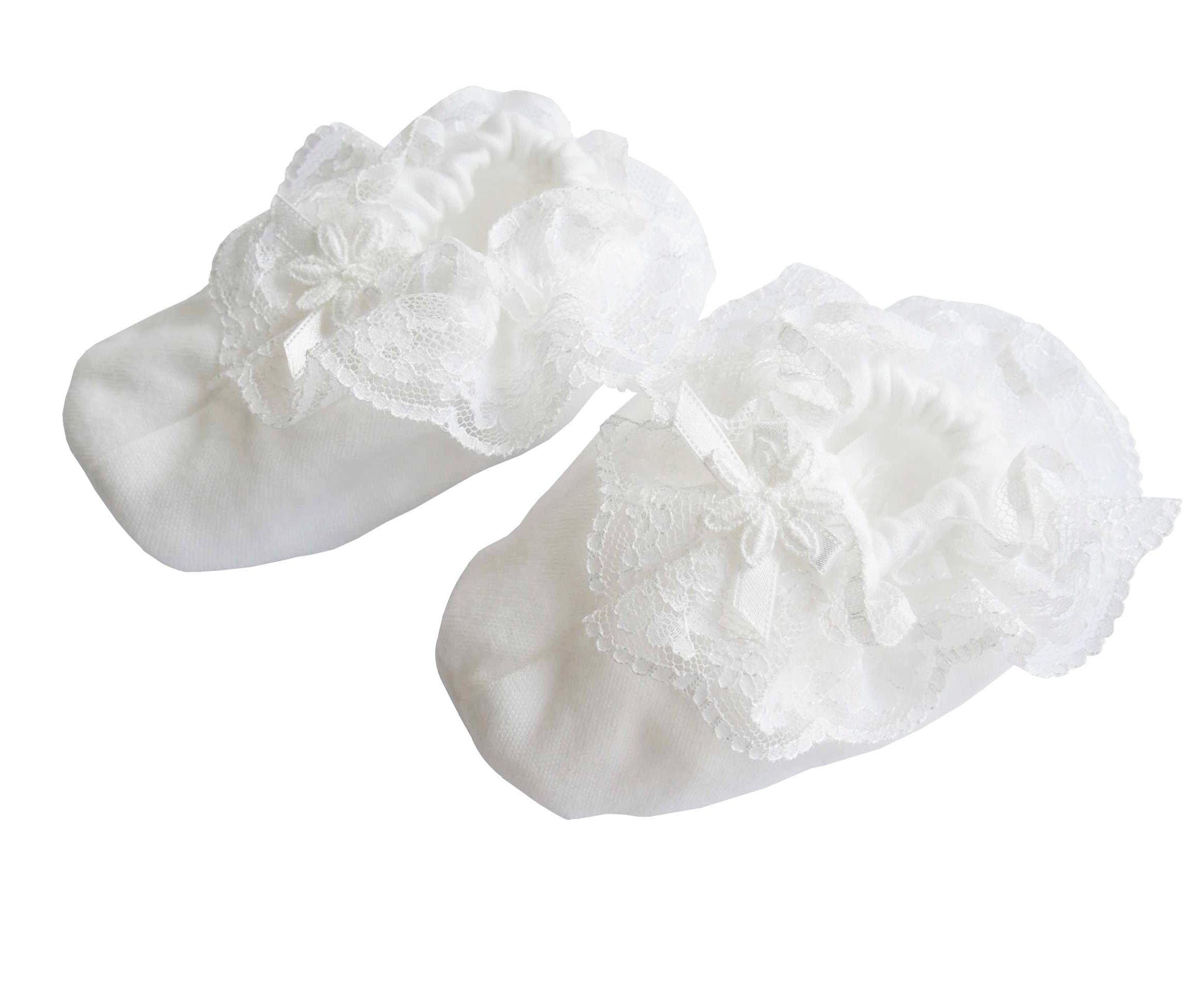 

первая обувь с оборчатым кружевом 199061 Детская белый