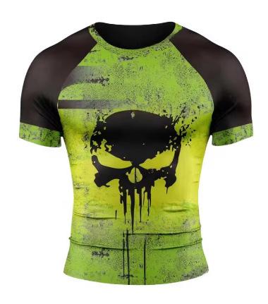 Men s Fitness Sportswear Compression Short Sleeve Running Men s Daily Training Boxing Boxing T-Shirt Sports Shirt Women XXS