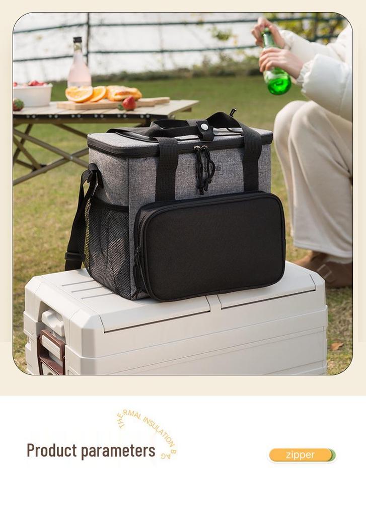 Oxford Cloth Multifunctional Insulated Picnic Bag - Large Capacity, Waterproof, Ideal for Outdoor Camping