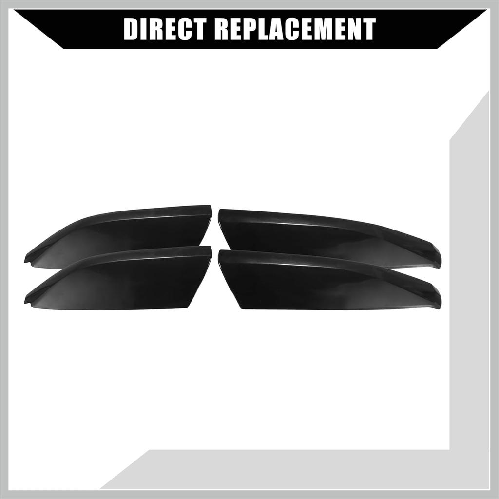 Upper/Roof Rack Rails End Cap Protection Cover Shell for Toyota Highlander 2008-2013 / Rails End Covers Shell Cap / 4 Pcs/Black Replacement Car Parts