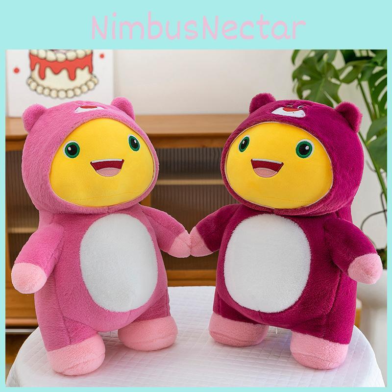 Adorable Plush Strawberry Bear Character Doll Ideal Birthday Gift For Kids Cozy Companion