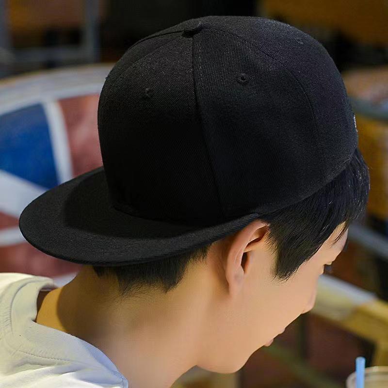 Hip Hop Hat Men's Flat Rim Hat Youth Couple Street Dance Baseball Cap Student Cap Women's Sun Protection Hat