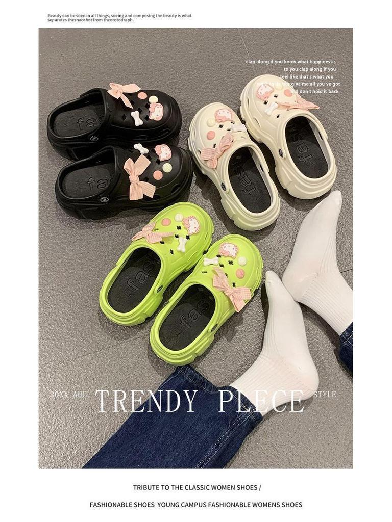 Women's 2023 Summer Thick-Soled Hole Shoes - Cute, Versatile, Cool Slippers