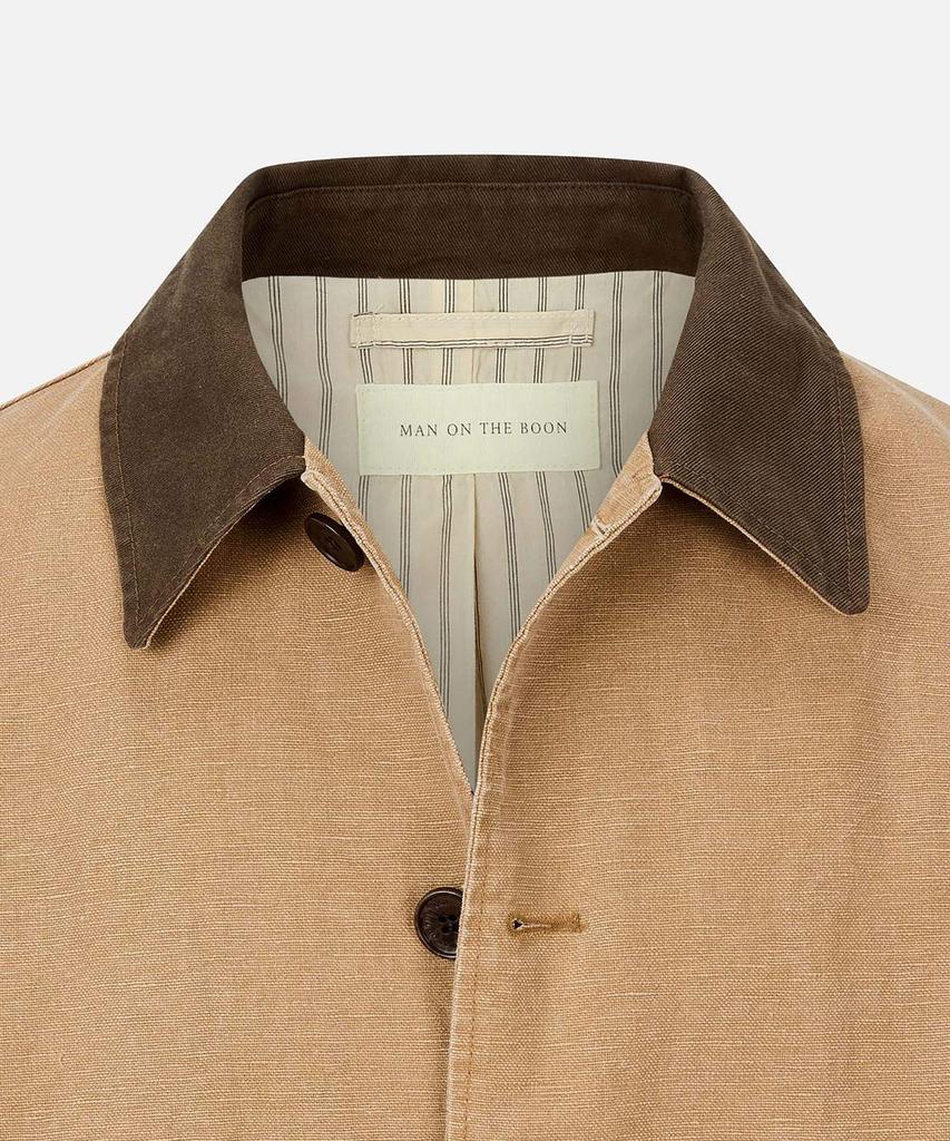 Man On The Boon Vintage Washed Half Jacket_Beige 4716109013