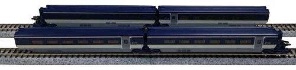 KATO N Gauge Eurostar New Paint 4-Car Set 10-1298 Railway Model Train
