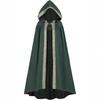 Mantello Medievale con Bordo a Nastro Pastorale Mantello con Cappuccio Fantasy Mantello da Guerriero Mantello di Halloween Adulto