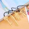 1 Pcs Cartoon Art Exquisite Series Metal Bookmarks Gold Plated Bookmark Key Feather Angel Stationery Office School Supplies