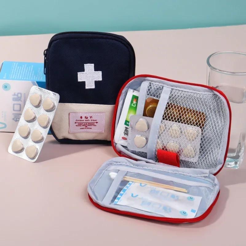 Portable Medical Storage Bag Camping Emergency First Aid Kit Organizer Home Outdoor Travel Household Medicine Pill Storage Case