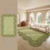Irregular Shape Rugs for Bedroom Fluffy Soft Bedside Rug Retro Style Living Room Decoration Carpet Thick Plush Lounge Floor Mat