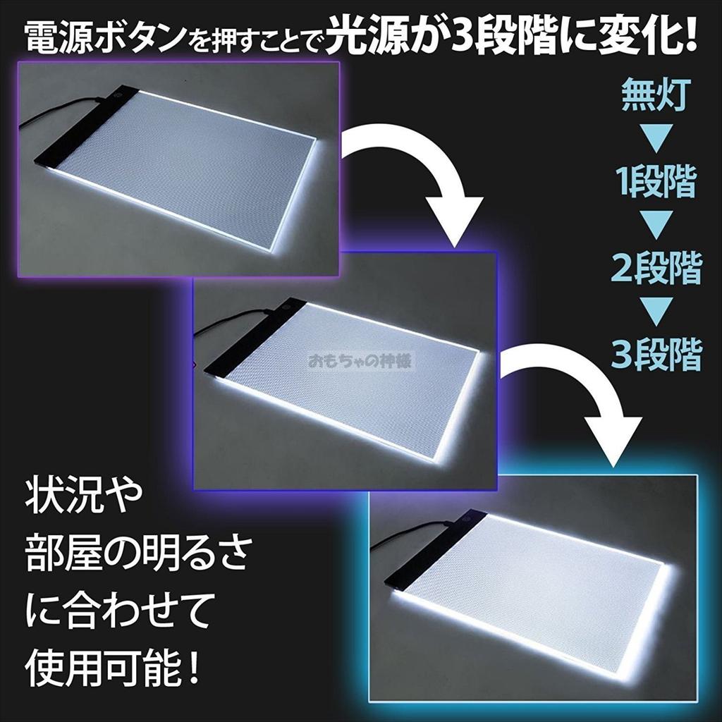 A4-sized LED Tracing Table with Three Adjustable Light Levels! 3-meter USB Cord! Perfect for Manga, Illustrations, and Sketching!