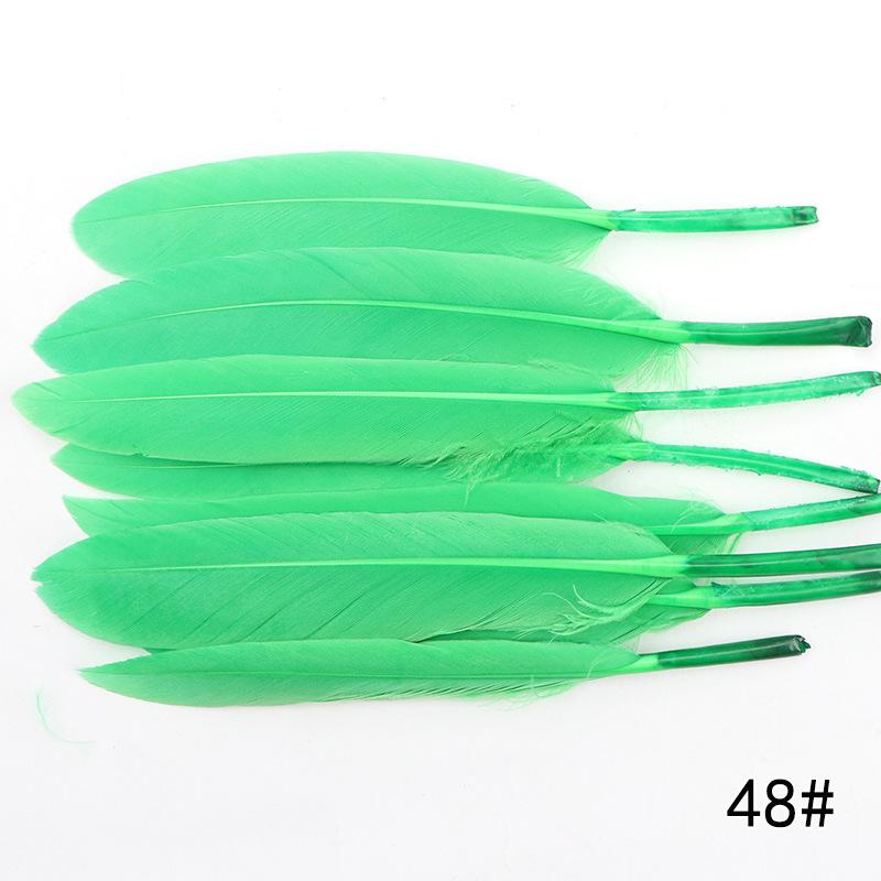 20Pcs Goose And Duck Feather Small Straight Knife 12Cm High Quality Color Diy Jewelry Material Accessories Real Hair