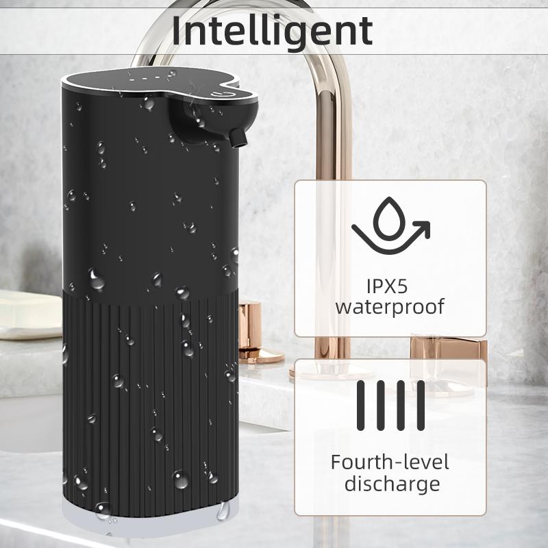 360ML Light Display 4-Gears Adjustable Foam/Gel IPX5 Waterproof Induction Infrared Electric Automatic Smart Sense Soap Dispenser
