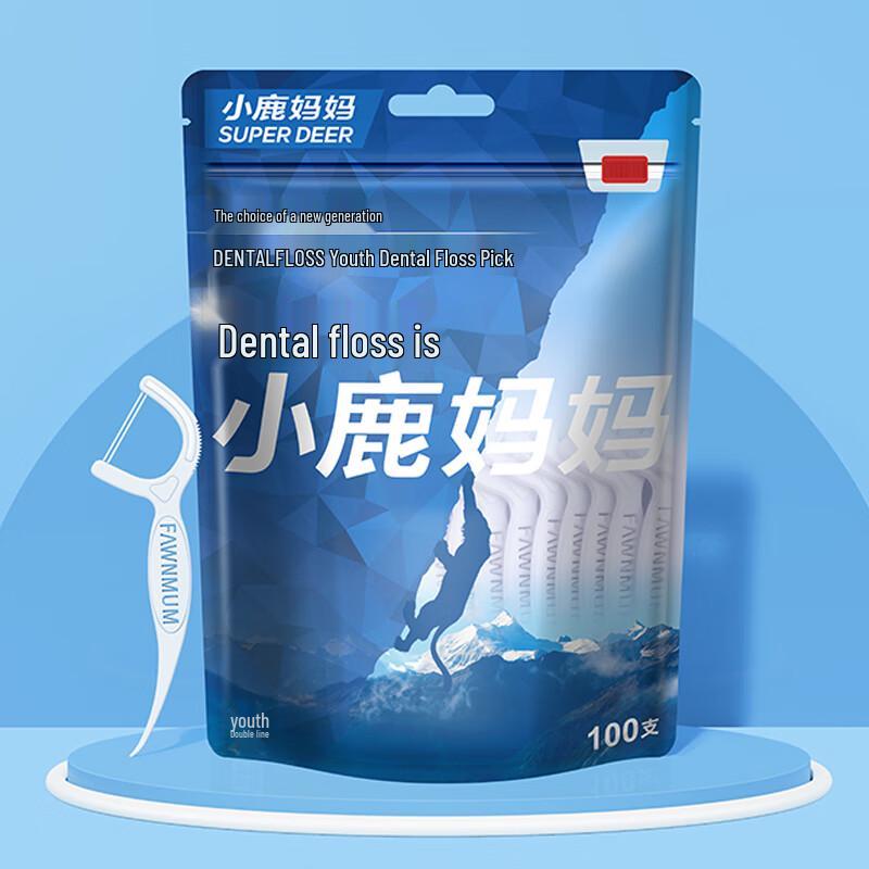 Little Deer Mom Double Line Dental Floss Sticks