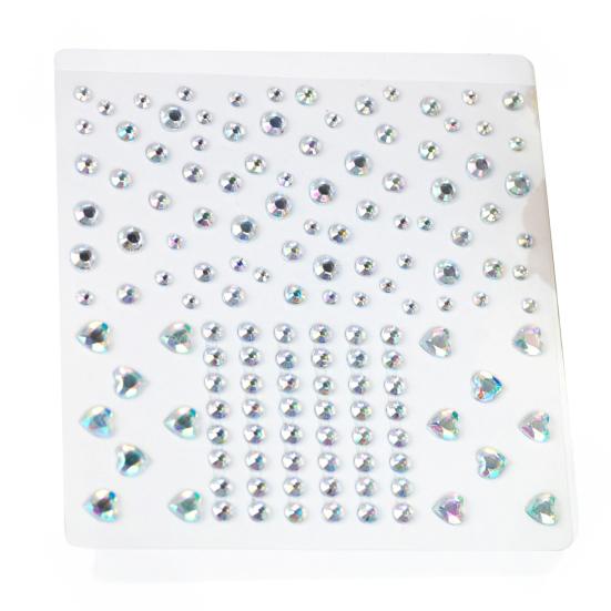 Colorful Rhinestone Stickers for DIY Crafts Star Moon Gem Stickers for Scrapbooking & Journaling Self-Adhesive Sparkling Gems for Card Making