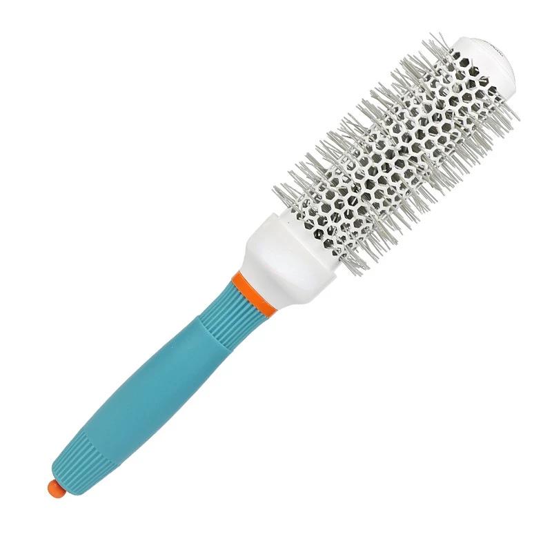 Hair Comb Professional Salon Hair Brush Hair Styling Hairbrush Hairdressing Comb Round Curly Rollers Tools Blue