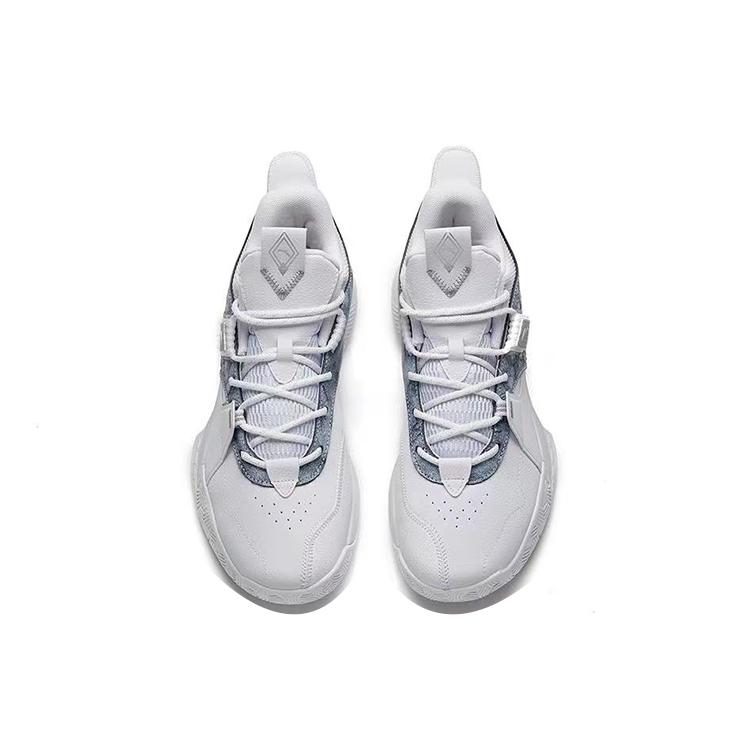Anta Speedy 2 Comfortable Textile, Synthetic Leather Slip Resistant Abrasion Resistant Mid top Vintage Basketball Shoes 112141606-5