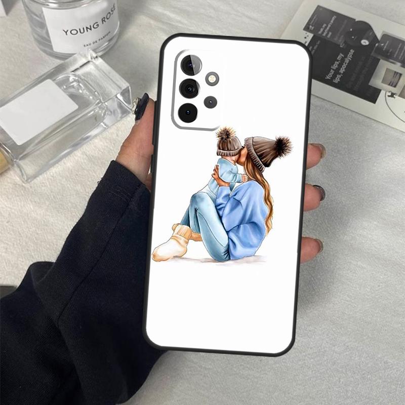 Baby Mom Daughter Girl Son Dad Case For Samsung Galaxy A53 A33 A23 A13 A14 A24 A34 A54 A52 A32 A22 A12 A51 A71 A21S Cover
