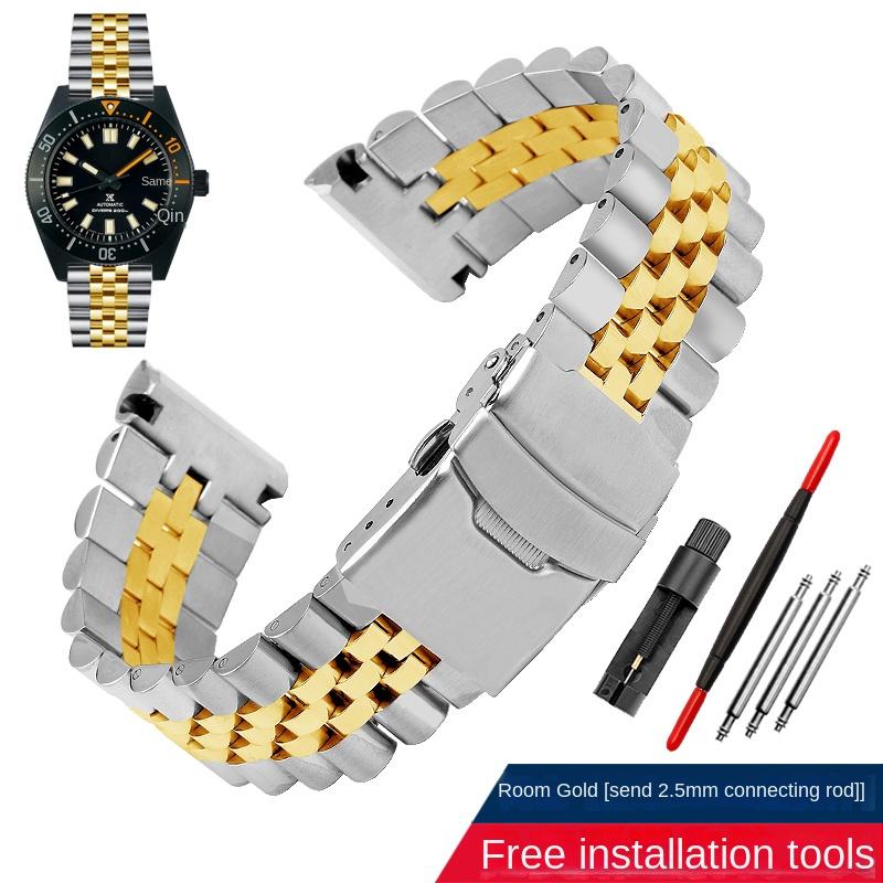 

Solid stainless wristband for Seiko steel Wrist strap abalone turtle SRPE99K1 srpa21 srp777 srpc25 men s metal watchband 22mm 22mm