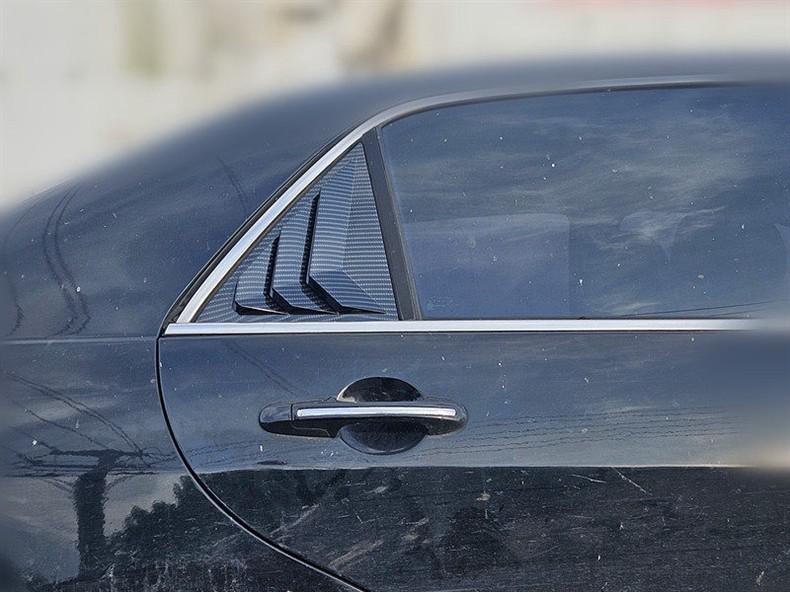 Seventh Generation Honda Accord Rear Triangle Window Louvers (2003-2007) - Mustang Style Exterior Modification.