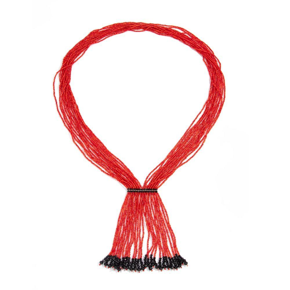 Floral Multi-Layer Beads Necklace Metal Chain Tassel Collarbone Chain Multi Layer Choker Girls