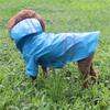 Dog Waterproof Raincoats Ponchos Hoodie with Reflective Strip 4 Sizes To Choose Adjustable Pet Rain Rainwear