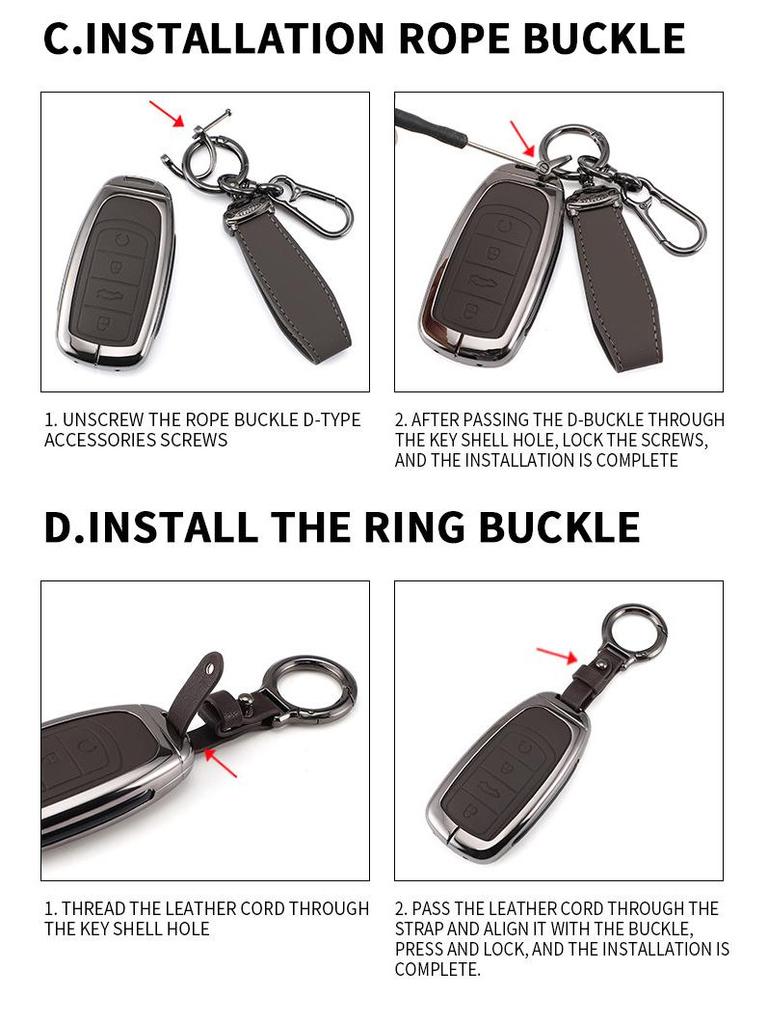 Toyota Key Covers: Compatible with Avalon, Camry, Corolla, Levin, Wildlander, RAV4, and Prado.