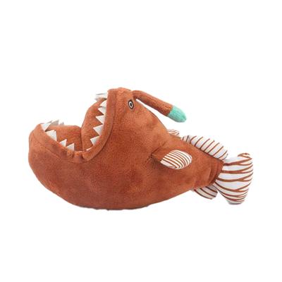 Peluche Pesce Lanterna Morbido Realistico da 30CM Simulazione Pesce Rana Pesce Anghiatore Animale Marino Carino Realistico Lophiiformes Bambola Pesce Oca Regalo per Ki